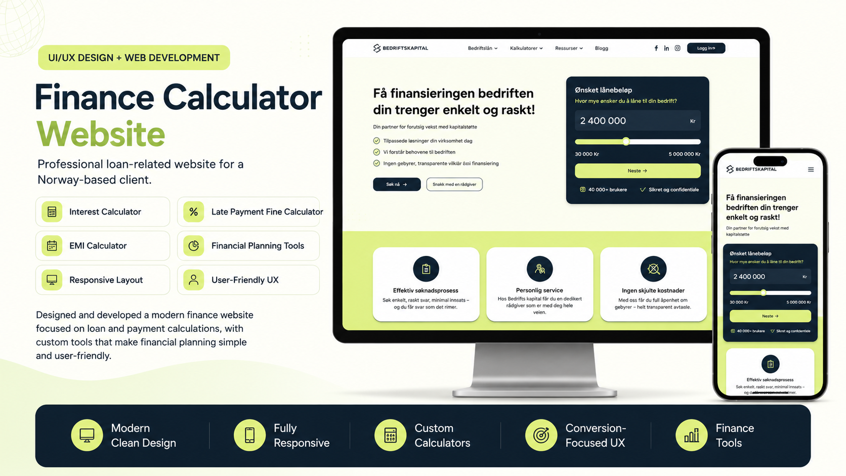 Finance Calculator — Norway